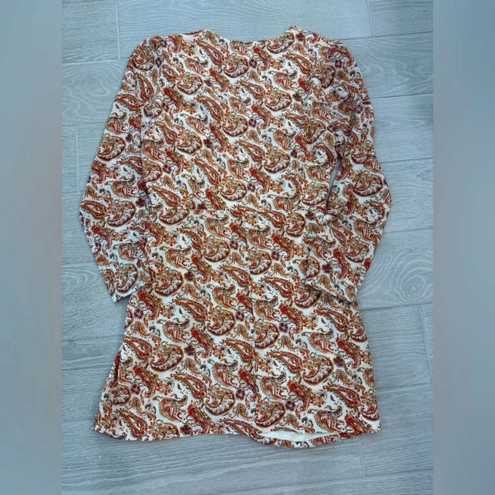 SEZANE Noemia Wrap Dress Paisley Riviera Size 44 VGUC